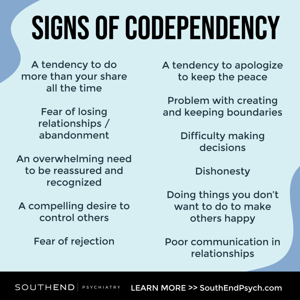 co dependent personality disorder symptoms